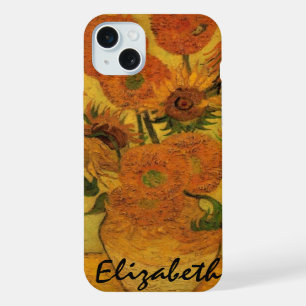 Vincent van Gogh Still Life Vase w 15 Sunflowers iPhone 15 Plus Case