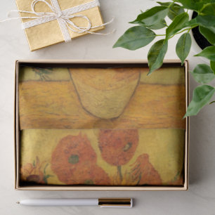 Vincent van Gogh Still Life Vase w 15 Sunflowers Tissue Paper