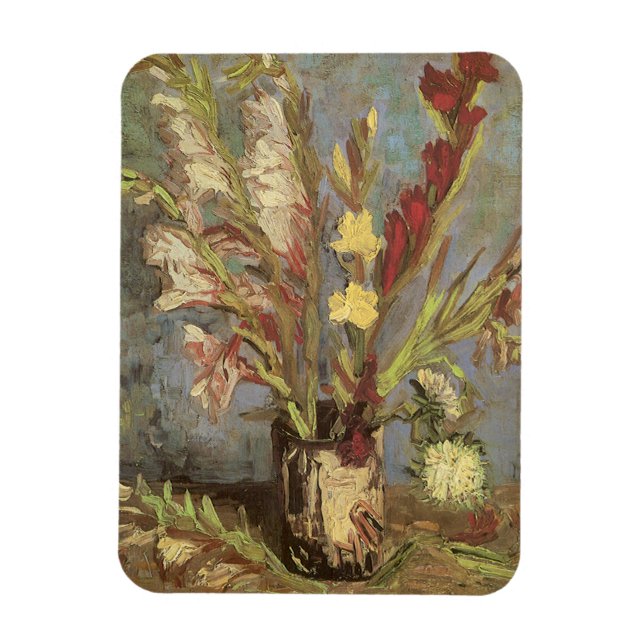 Vincent van Gogh - Still Life Vase with Gladioli Magnet (Vertical)
