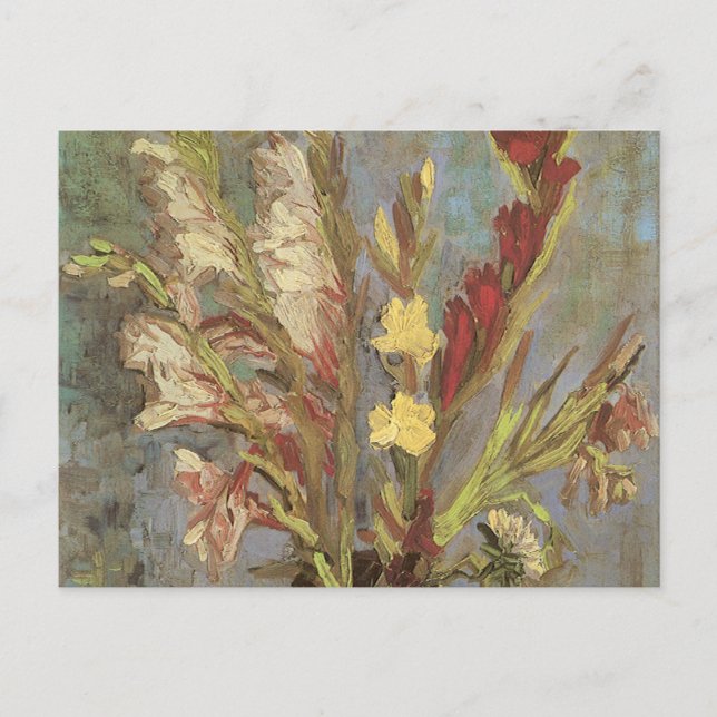 Vincent van Gogh - Still Life Vase with Gladioli Postcard (Front)