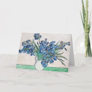 Vincent van Gogh - Still Life: Vase with Irises Card
