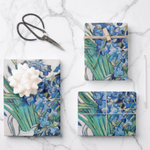 Vincent van Gogh - Still Life: Vase with Irises Wrapping Paper Sheet