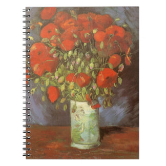 Vincent van Gogh Still Life Vase with Red Poppies Notebook