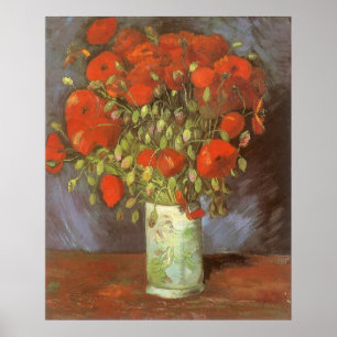 Vincent van Gogh Still Life Vase with Red Poppies Poster
