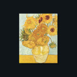 Vincent van Gogh Still Life Vase with Sunflowers  Canvas Print<br><div class="desc">Vincent van Gogh Still Life Vase with Sunflowers Canvas Print</div>