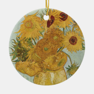 Vincent van Gogh Still Life Vase with Sunflowers Ceramic Tree Decoration