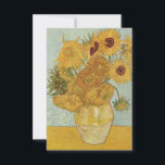 Vincent van Gogh Still Life Vase with Sunflowers  Thank You Card<br><div class="desc">Vincent van Gogh Still Life Vase with Sunflowers Thank You Card</div>