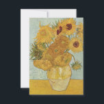 Vincent van Gogh Still Life Vase with Sunflowers  Thank You Card<br><div class="desc">Vincent van Gogh Still Life Vase with Sunflowers Thank You Card</div>