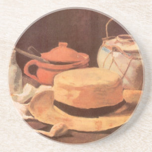 Vincent van Gogh - Still Life w Yellow Straw Hat Coaster