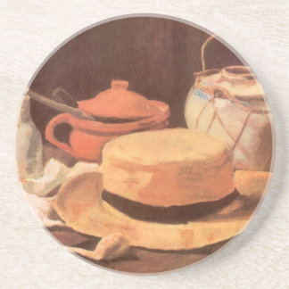 Vincent van Gogh - Still Life w Yellow Straw Hat Coaster