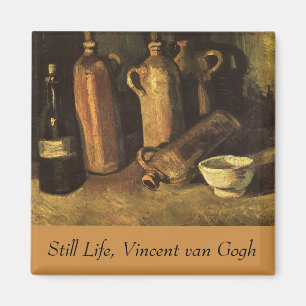 Vincent van Gogh - Still Life with 4 Stone Bottles Magnet