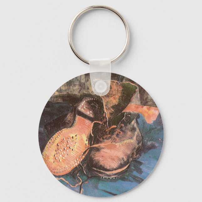 Vincent van Gogh - Still Life with a Pair of Shoes Key Ring (Front)