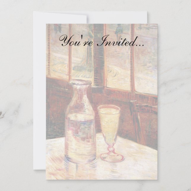 Vincent Van Gogh - Still Life with Absinthe Invitation (Front)