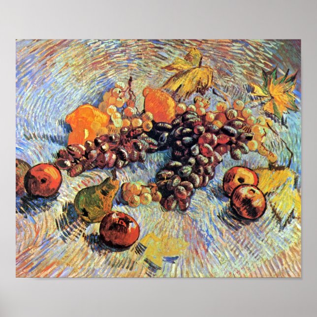 Vincent Van Gogh - Still Life With Apples Fine Art Poster (Front)