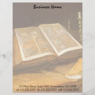 Vincent van Gogh - Still Life with Bible Customised Letterhead