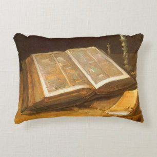 Vincent van Gogh - Still Life with Bible Decorative Cushion