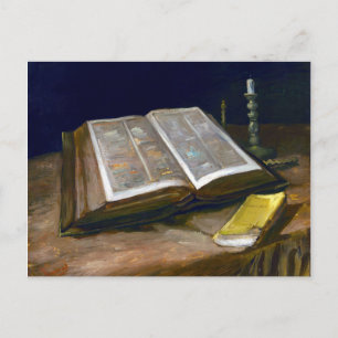 Vincent van Gogh Still Life with Bible Postcard