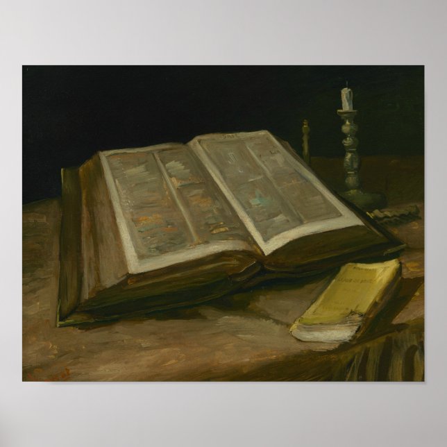 Vincent van Gogh - Still life with Bible Poster (Front)