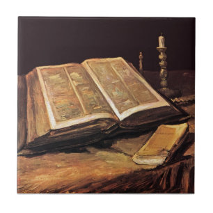 Vincent Van Gogh - Still Life With Bible Tile