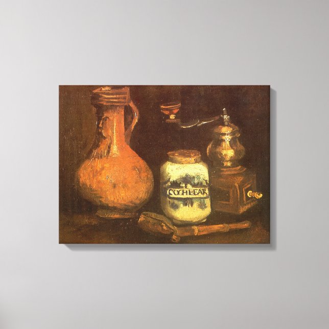 Vincent van Gogh - Still Life with Coffee Mill Canvas Print (Front)