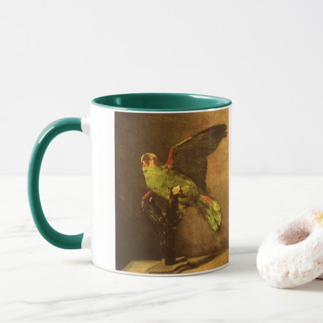 Vincent van Gogh - Still Life with Green Parrot Mug (With Donut)