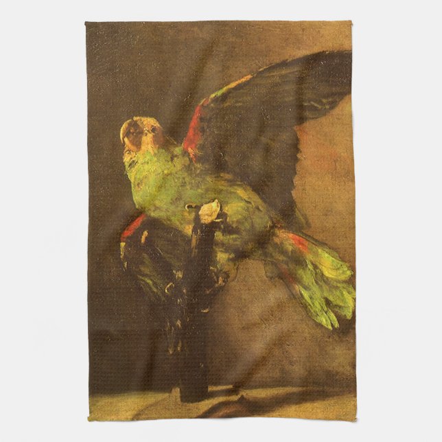 Vincent van Gogh - Still Life with Green Parrot Tea Towel (Vertical)