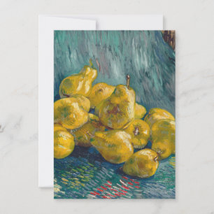 Vincent Van Gogh - Still Life with Pears Thank You Card