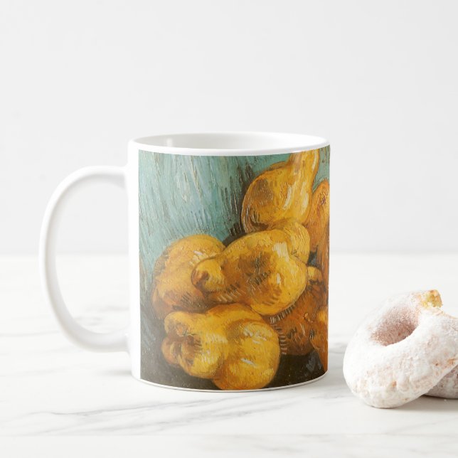 Vincent van Gogh - Still Life with Quince Pears Coffee Mug (With Donut)