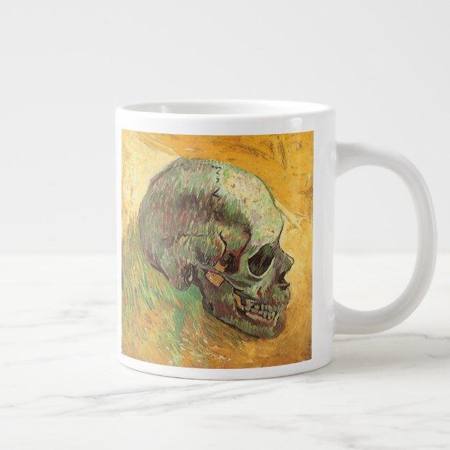 Vincent van Gogh - Still Life with Skull Large Coffee Mug (Right)