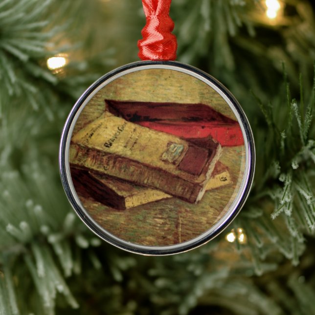 Vincent van Gogh - Still Life with Three Books Metal Tree Decoration (Tree)