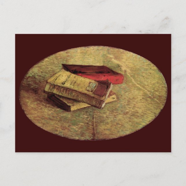 Vincent van Gogh - Still Life with Three Books Postcard (Front)