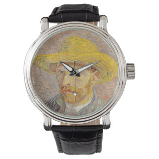 Vincent Van Gogh Straw Hat Portrait Painting Watch
