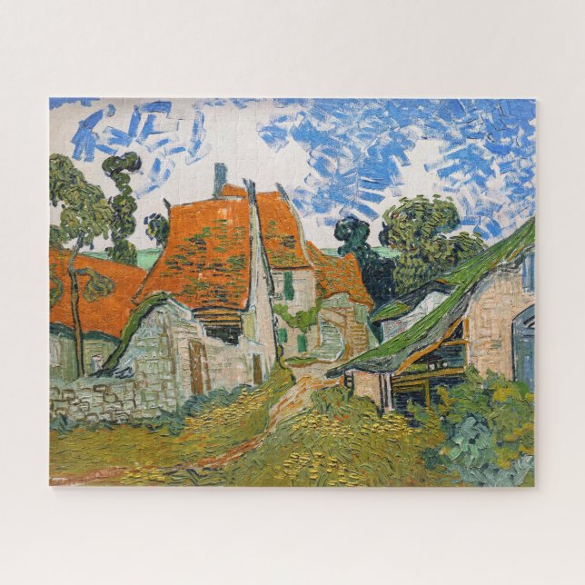 Vincent van Gogh - Street in Auvers-sur-Oise Jigsaw Puzzle (Horizontal)