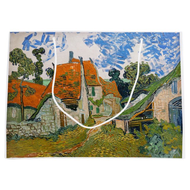 Vincent van Gogh - Street in Auvers-sur-Oise Large Gift Bag (Front)