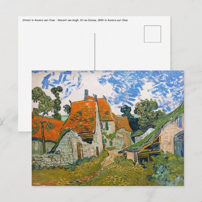 Vincent van Gogh - Street in Auvers-sur-Oise Postcard (Front/Back)