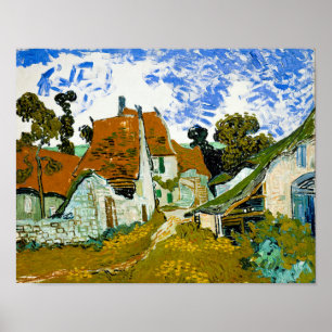 Vincent van Gogh: Street in Auvers-sur-Oise Poster