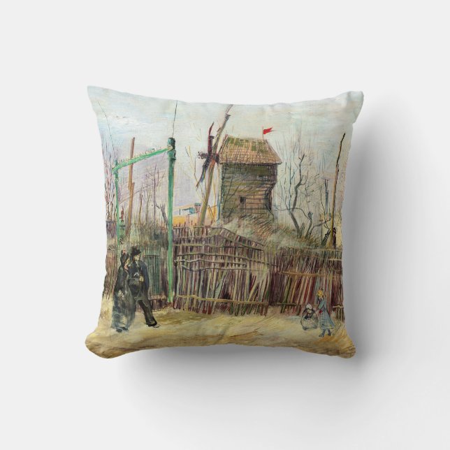 Vincent van Gogh - Street Scene in Montmartre Cushion (Front)