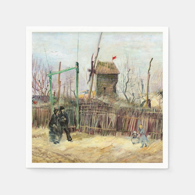 Vincent van Gogh - Street Scene in Montmartre Napkin (Front)