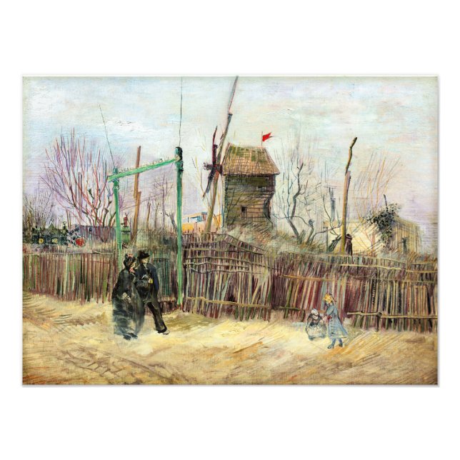 Vincent van Gogh - Street Scene in Montmartre Photo Print (Front)