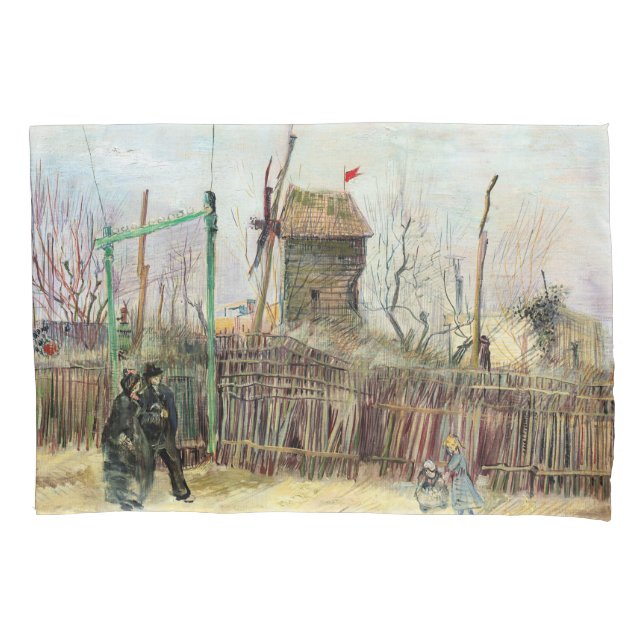 Vincent van Gogh - Street Scene in Montmartre Pillowcase (Front)