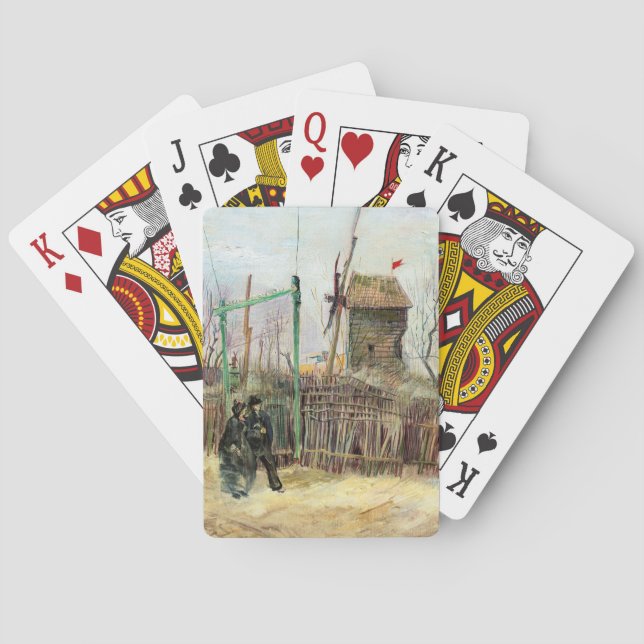 Vincent van Gogh - Street Scene in Montmartre Playing Cards (Back)