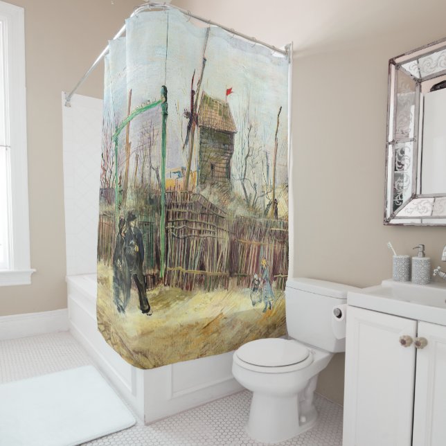 Vincent van Gogh - Street Scene in Montmartre Shower Curtain (In Situ)
