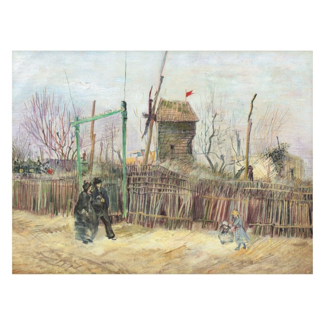Vincent van Gogh - Street Scene in Montmartre Tablecloth (Front (Horizontal))