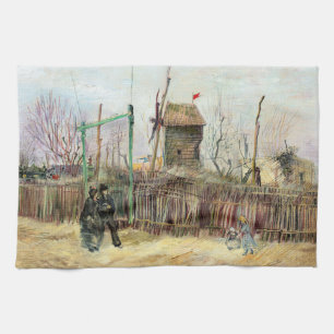 Vincent van Gogh - Street Scene in Montmartre Tea Towel