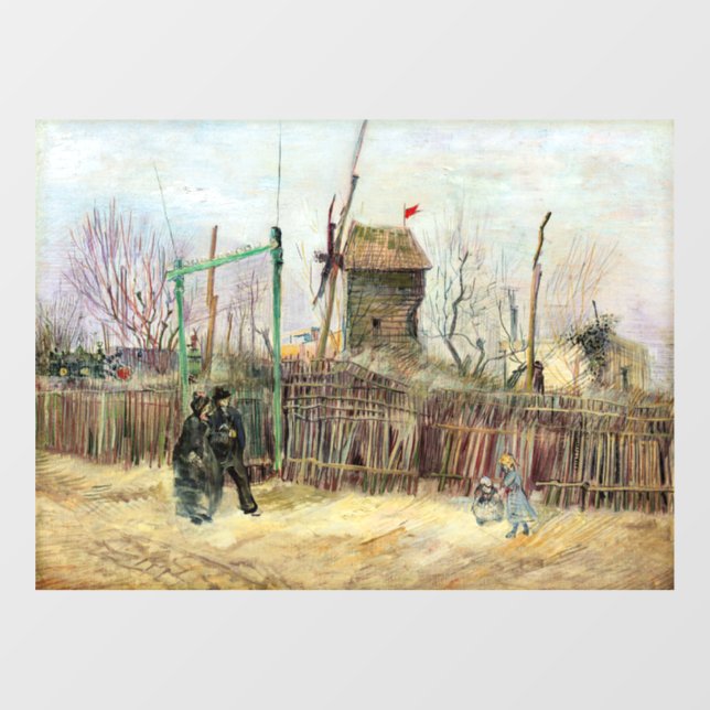 Vincent van Gogh - Street Scene in Montmartre Window Cling (Sheet)