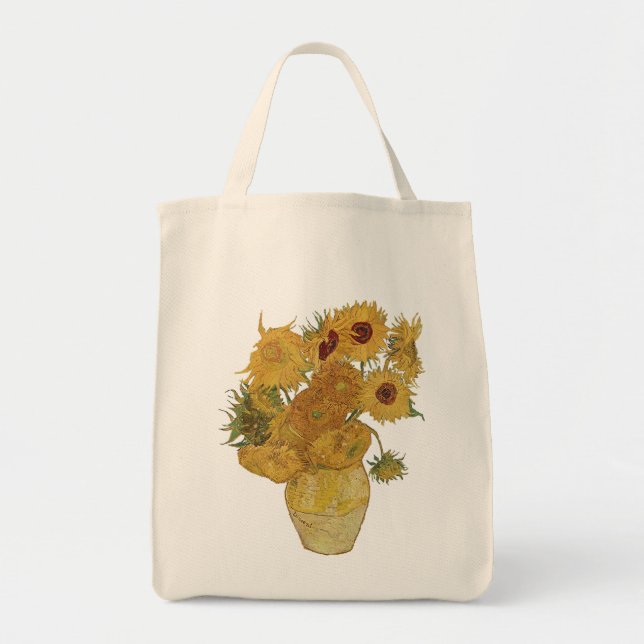 Vincent van Gogh Sunflower Tote Bag (Front)