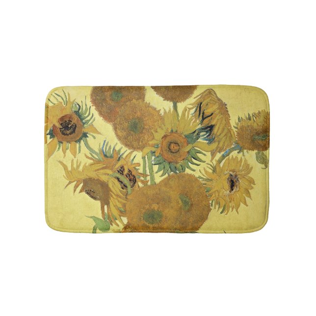 Vincent van Gogh | Sunflowers, 1888 Bath Mat (Front)