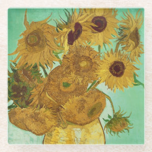 Vincent van Gogh   Sunflowers, 1888 Glass Coaster