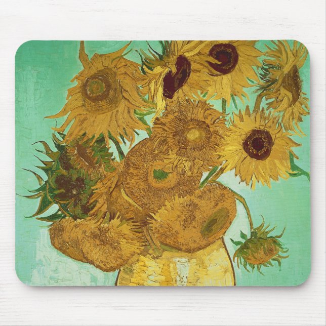 Vincent van Gogh | Sunflowers, 1888 Mouse Mat (Front)