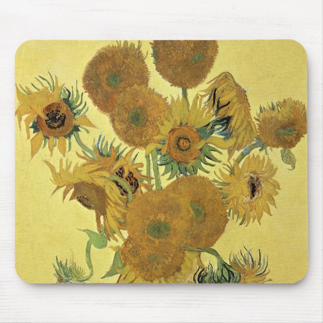 Vincent van Gogh | Sunflowers, 1888 Mouse Mat (Front)